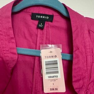 NWT Torrid Fuchsia jacket